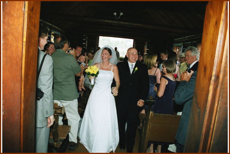 Walking out of the Chapel