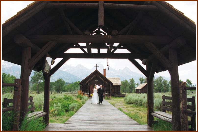 Walking out of the chapel