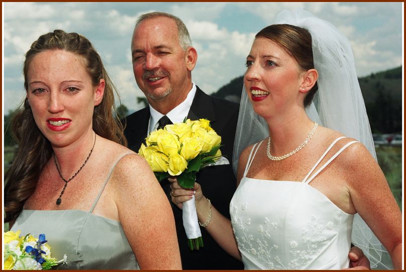 Walking to the churceh